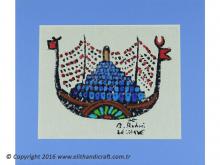 BR004C13 Bedri Rahmi Ey&uuml;bo&gbreve;lu Karag&ouml;z&uuml;n Gemisi