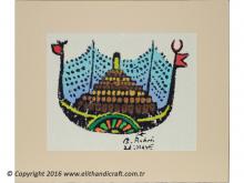 BR004C17 Bedri Rahmi Ey&uuml;bo&gbreve;lu Karag&ouml;z&uuml;n Gemisi