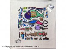 BRYS15080 Bedri Rahmi Ey&uuml;bo&gbreve;lu Yast&inodot;k K&inodot;l&inodot;f&inodot;